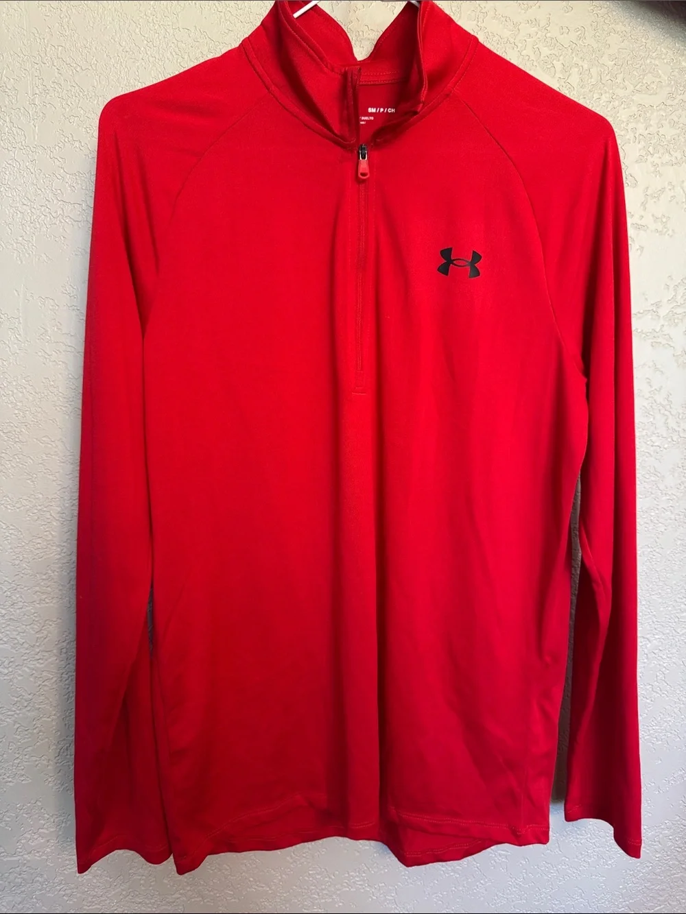 Under Armour Red Kids' Long-Sleeve Quarter Zip Pullover